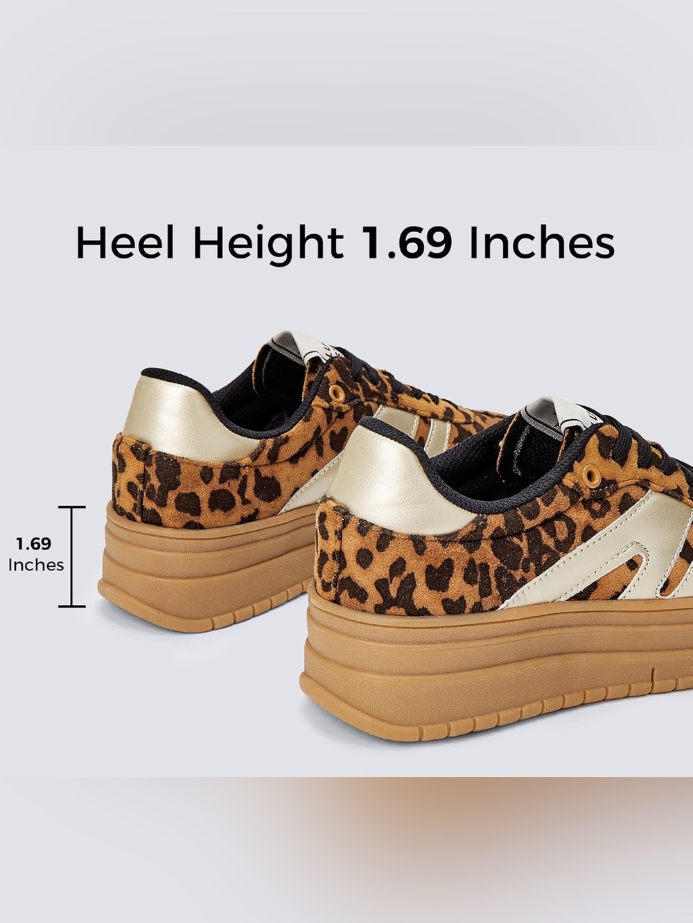Lucky Step Leopard Platform Sneakers Sz 7 BNWOB - Picture 6 of 11